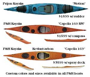 Many Kayaks to choose from!